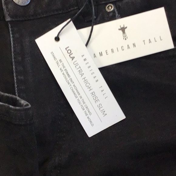 American Tall women’s 32x35 THE LOLA - STRETCH SLIM-FIT TALL HIGH WAISTED JEANS - Picture 8 of 13